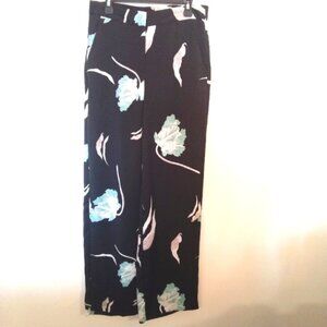 1. STATE Satin Floral Wide Leg Pant with Pockets